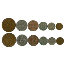 Набор из 6-ти монет Швеции 1940 г.