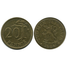 20 пенни Финляндии 1984 г.