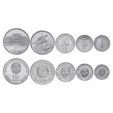 Набор из 5-ти монет Северной Кореи