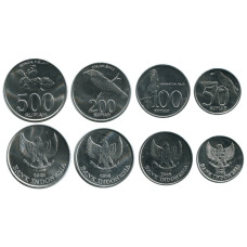 Набор из 4-х монет Индонезии