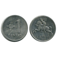 1 цент Литвы 1991 г.