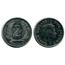 2 цента Восточных Карибов 2008 г.