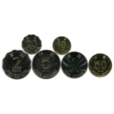 Набор из 6-ти монет Гонконга
