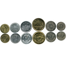 Набор из 6-ти монет Пакистана (разные года)