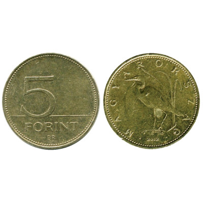 Монета 5 форинтов Венгрии 2012 г.
