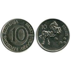 10 толаров Словении 2002 г.