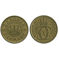 2 кроны Дании 1925 г.