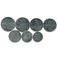 Набор из 7-ми монет Бразилии 1957-1965 гг.