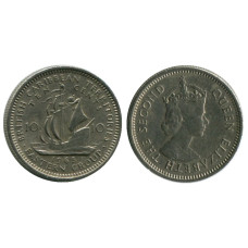10 центов Восточных Карибов 1965 г.