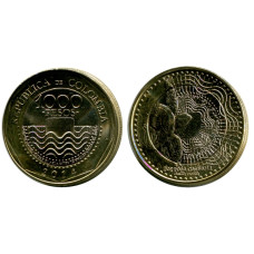 1000 песо Колумбии 2014 г. (Черепаха)
