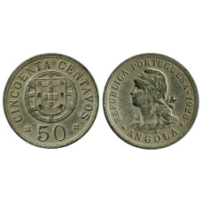 50 сентаво Португальской Анголы 1928 г.
