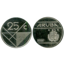 25 центов Арубы 1989 г.