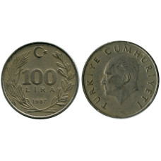 100 лир Турции 1987 г., Ататюрк