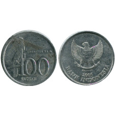 100 рупий Индонезии 2005 г.