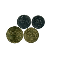Набор из 4-х монет Малайзии 2012 г.