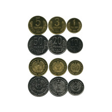 Набор из 6-ти монет Узбекистана 1994 г. (UC)