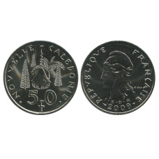 50 франков Новой Каледонии 2009 г.