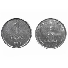 1 песо Аргентины 1984 г.