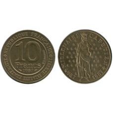 10 франков Франции 1987 г., 1000 лет династии Капетингов