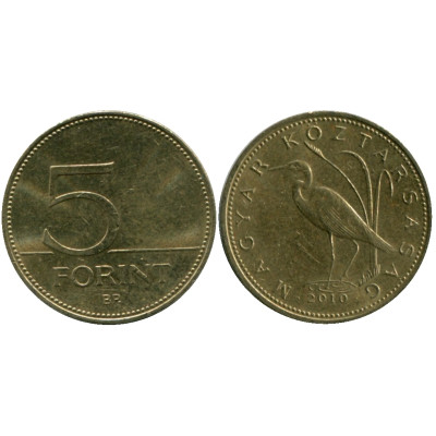 Монета 5 форинтов Венгрии 2010 г.
