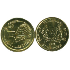 5 центов Сингапура 2013 г. (UC)