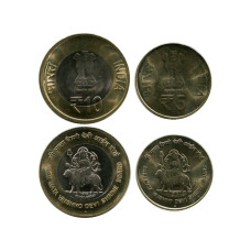 Набор 2 монеты Индии, Шри Мата Вайшно Деви