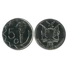 5 центов Намибии 2015 г., Цветок Алоэ