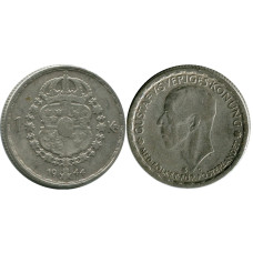 1 крона Швеции 1944 г. (серебро)