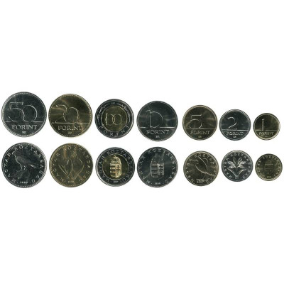 Монета Набор 7 монет Венгрии