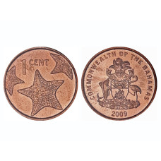 1 цент Багамских островов 2009 г.