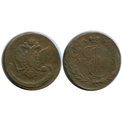 Монета 5 копеек России 1766 г. (2)
