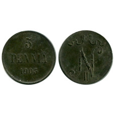 5 пенни Российской империи (Финляндии) 1905 г. (1)