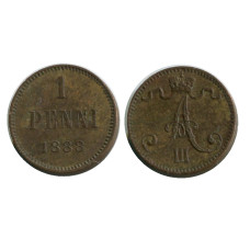 1 пенни Российской империи (Финляндии) 1888 г., Александр III