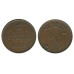 Монета 5 пенни Российской империи (Финляндии) 1908 г. 