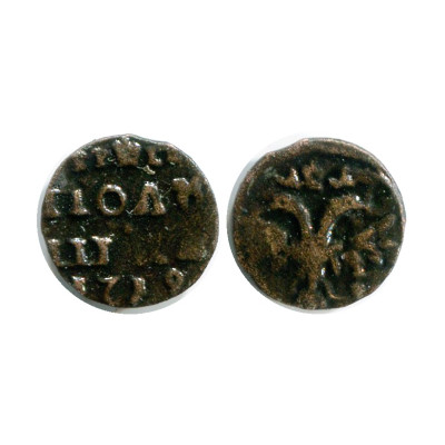 Монета Полушка 1719 г.