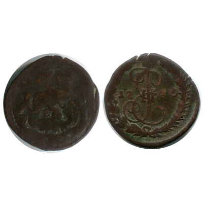 Монета Денга 1770 г. (ЕМ)