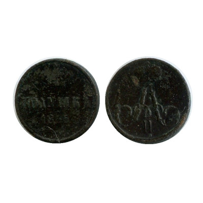 Монета Полушка 1855 г. (ЕМ)