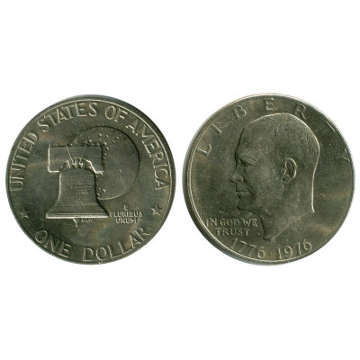 Монета 1 доллар США 1976 г. 200 лет независимости США (1)