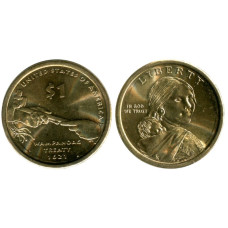 1 доллар США 2011 г. Договор с Вампаноагами P