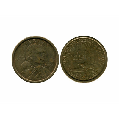Монета 1 доллар США 2001 г. Парящий орёл (D)