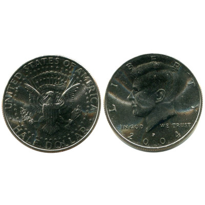 Монета Полдоллара США 2004 г. Кеннеди (P)