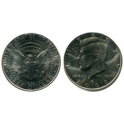 Монета Полдоллара США 2005 г. Кеннеди (D)