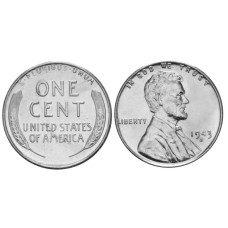 1 цент США 1943 г. (S)