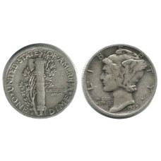 10 центов (дайм) США 1939 г. (D)
