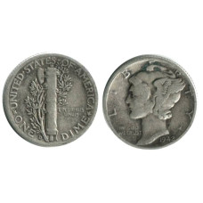 10 центов (дайм) США 1942 г. (D)