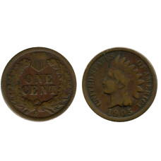 1 цент США 1905 г.