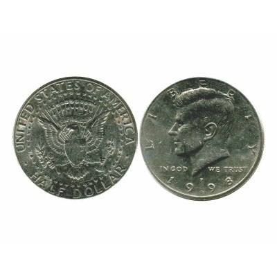 Монета Полдоллара США 1998 г. Кеннеди (P)