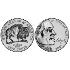 5 центов США 2005 г., Бизон (D)