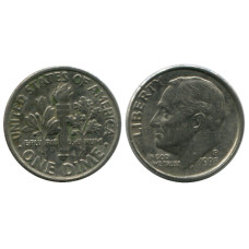 10 центов (дайм) США 1998 г. (P)