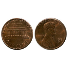 1 цент США 1983 г. (D)